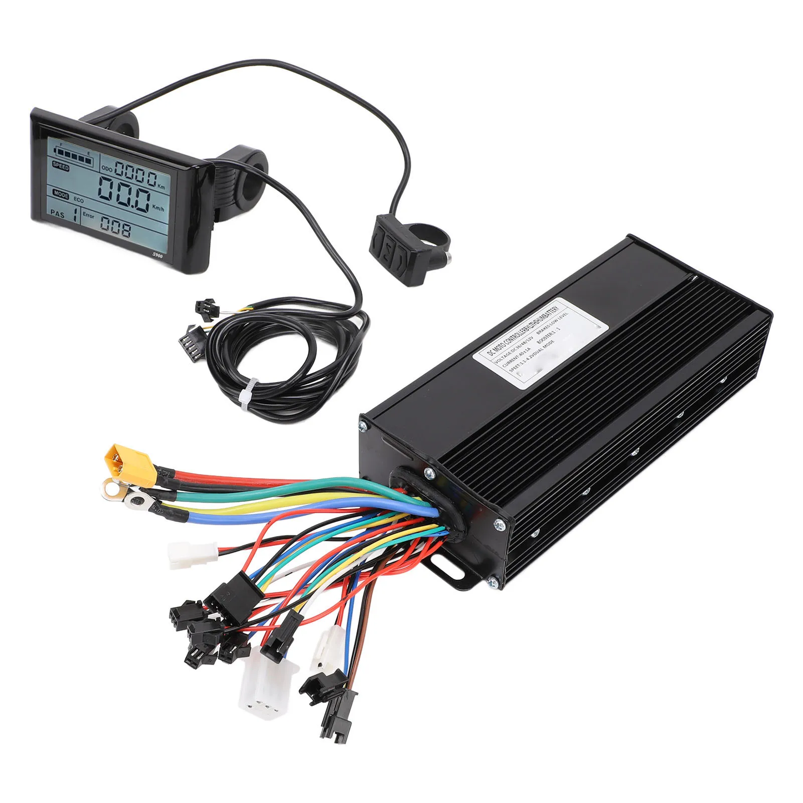 

Electric Cycle Conversion Kit 36V 48V 52V 40A Sine Wave Brushless Controller and S900 LCD Display for Repair Replacement