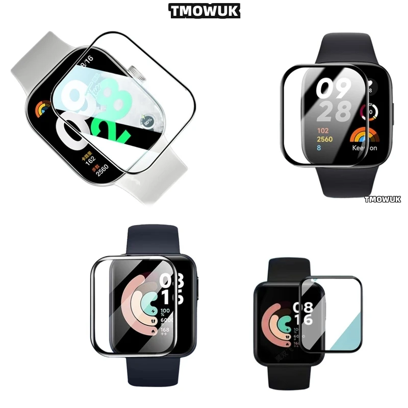 

For Xiaomi Redmi Watch 2 3 4 5 MOVE Lite Active 3D Curved Anti-Scratch Flexible Screen Film Full Cover PMMA
