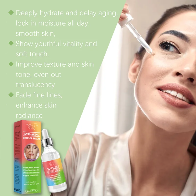 Suero antienvejecimiento de Retinol, hidratante instantáneo, antienvejecimiento, Reduce las líneas finas, cuidado de la piel, suero reparador de cosméticos coreanos