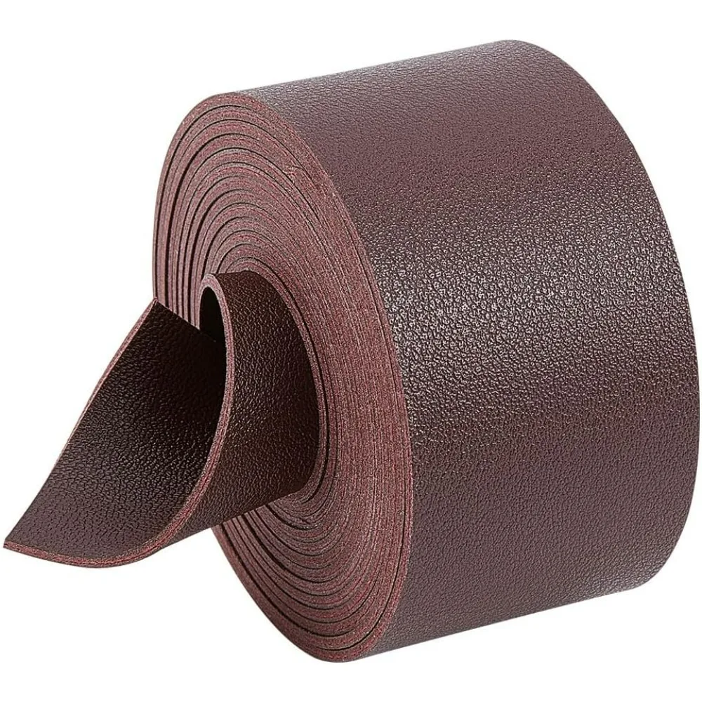 2m x 37.5mm Leather Strap Strip Double-Sided Flat Leather Cord 1.8mm Thick Lychee Pattern Imitation Leather Belt making kit