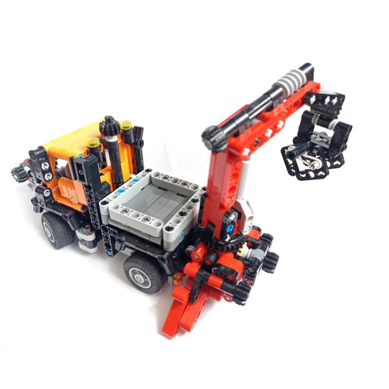 MOC Transportation Series Mini Unimog Engineering Vehicle Model DIY Assemble Bricks Building Blocks Boy Puzzle Toy Kid Xmas Gift