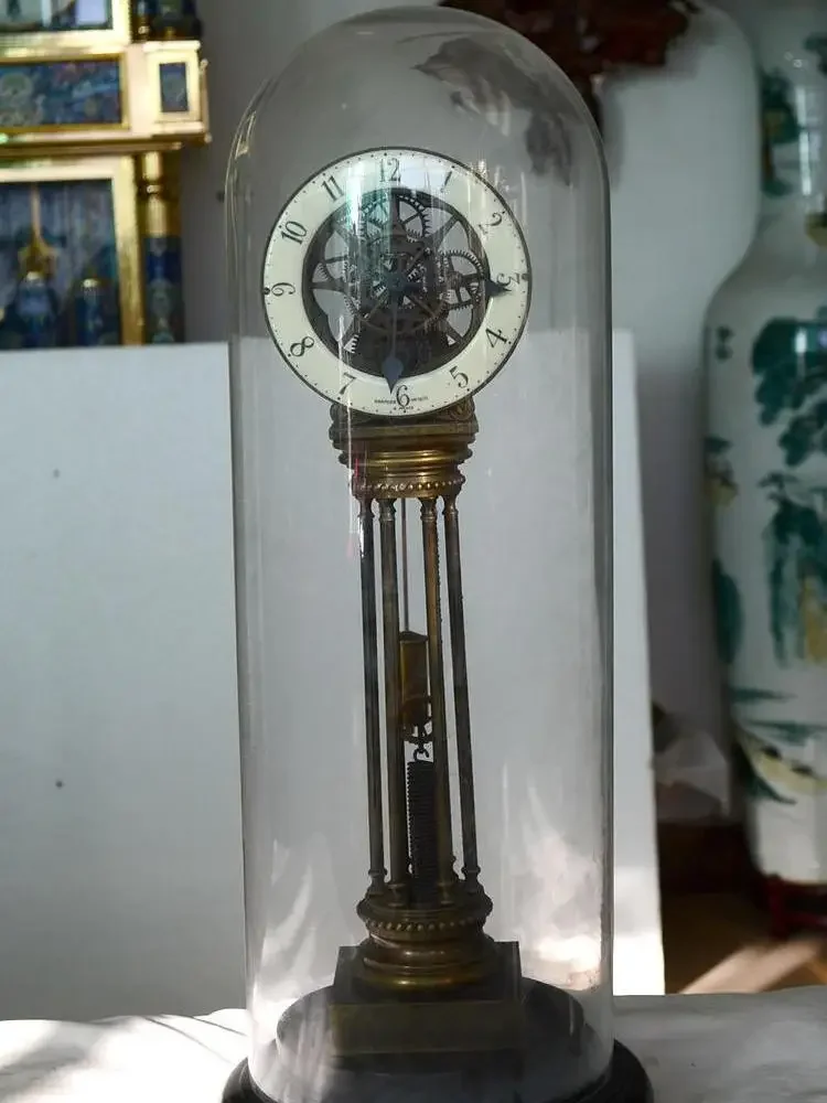 Clock glass cover mechanical tension spring seat clock without clockwork spring