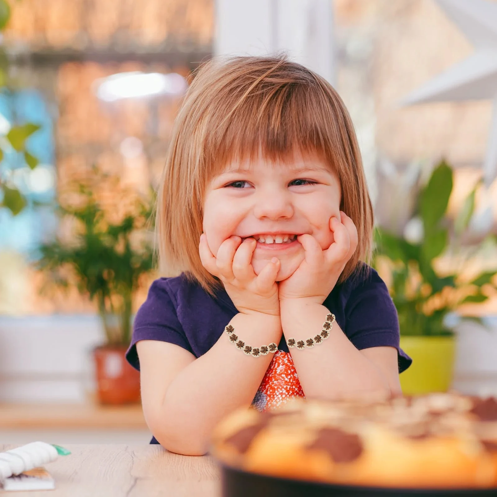 

30Pcs Maple Plaid Wood Beads DIY Handmade Wooden Color Beads Combination for Necklace Bracelet Craft Making Accessories