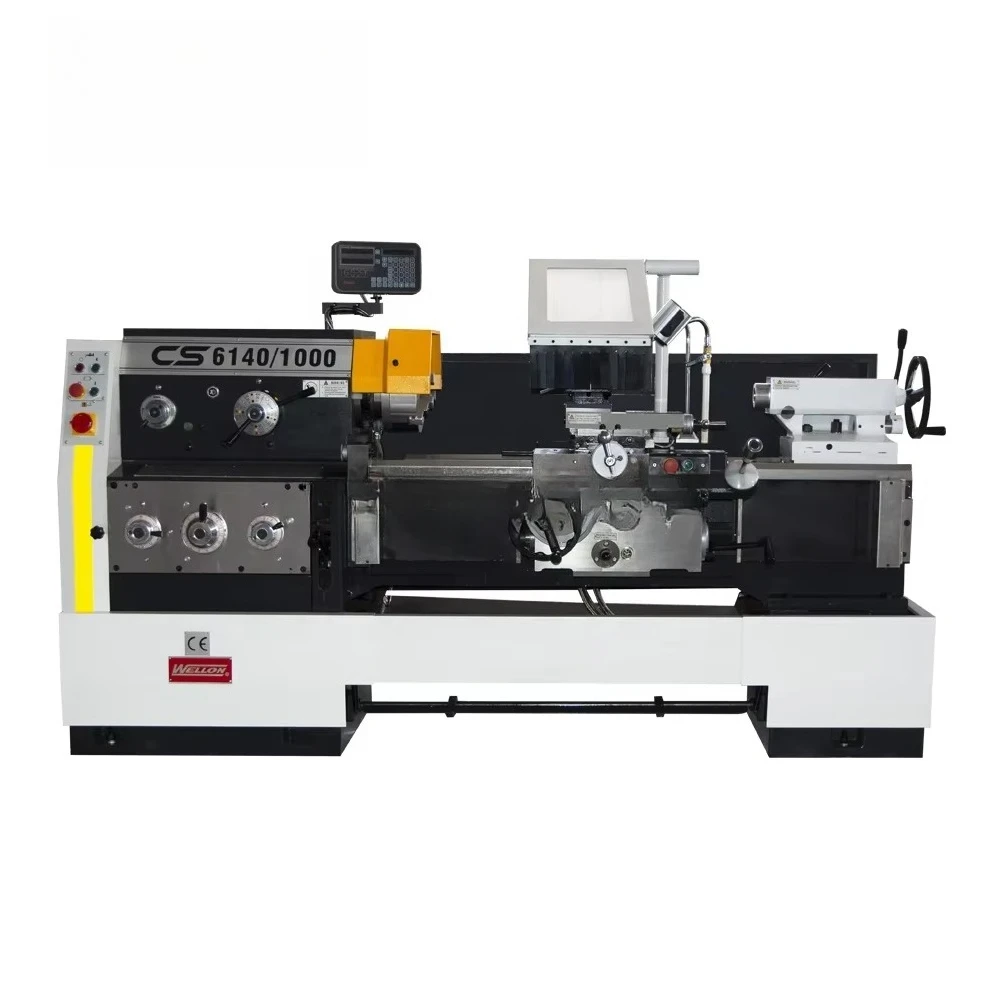 New CS6240 Digital Clearance Lathe Universal Manual Horizontal Lathe 1000mm Center Automatic Motor Gear Core