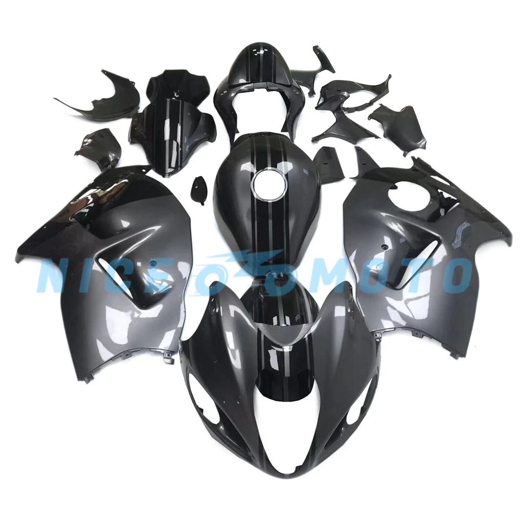 Grey Black Fairing kit for Suzuki GSXR1300 1999-2007 06 05 GSX1300R 2003 2004 2002 2000 Injection Wrecked Bike