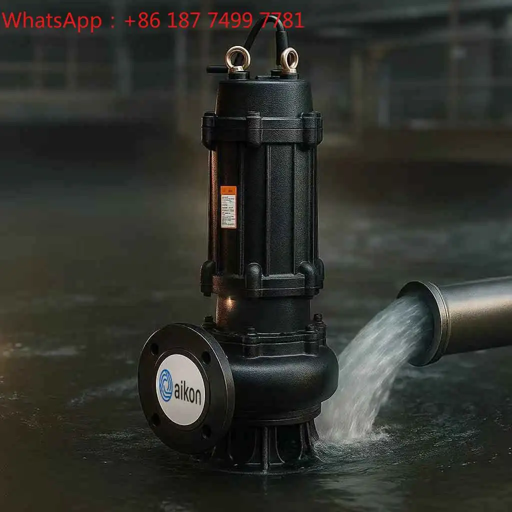 Efficient Iron Submersible Sewage Pumps Stainless Steel Impeller High Pressure Fully Automatic Control for Wastewater Transport