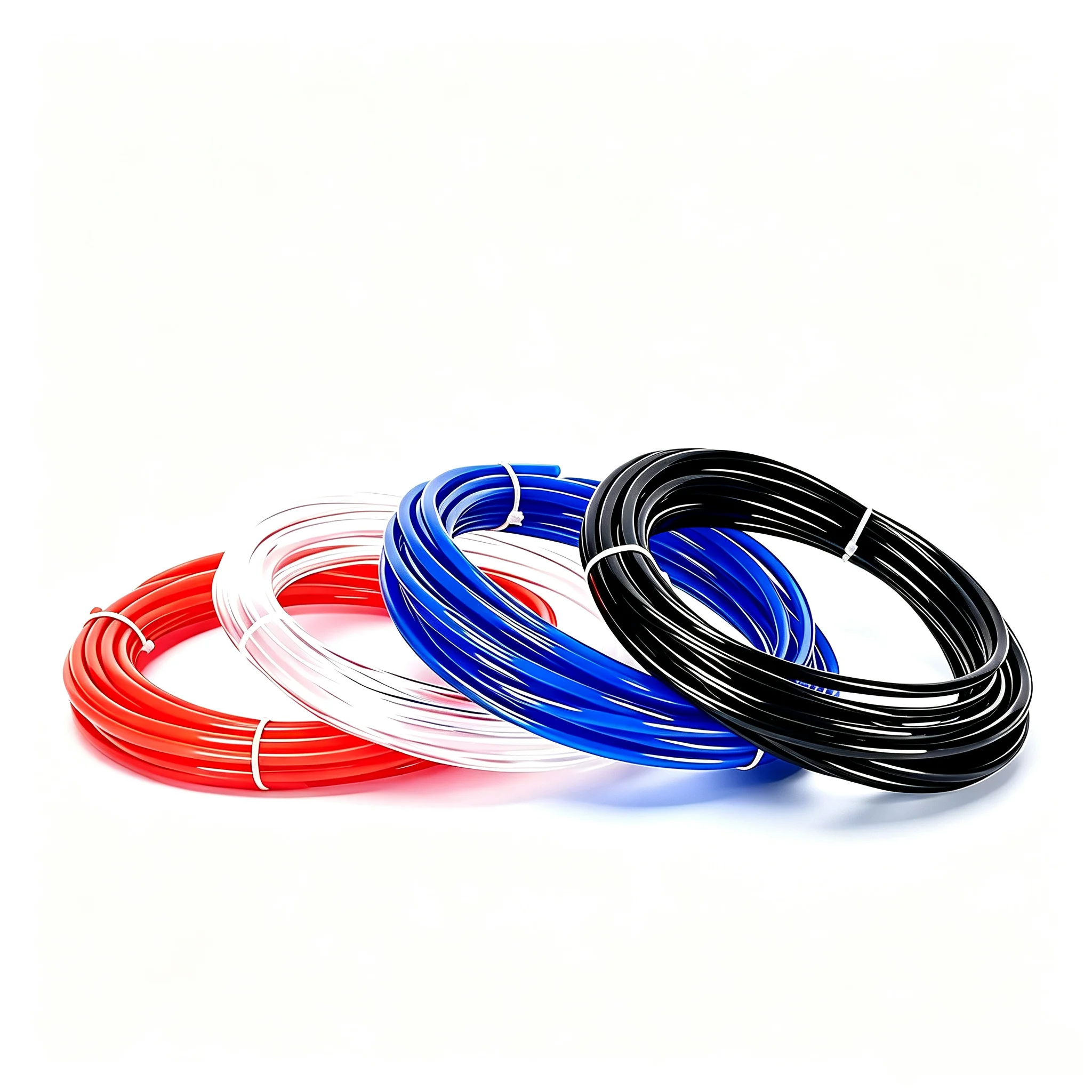 PU Air Hose Pipe 4/6/8/10/12mm OD Pneumatic Tubing 10M 80M 100M Clear Black Blue Red Compressed Air Tube For Air Compressor