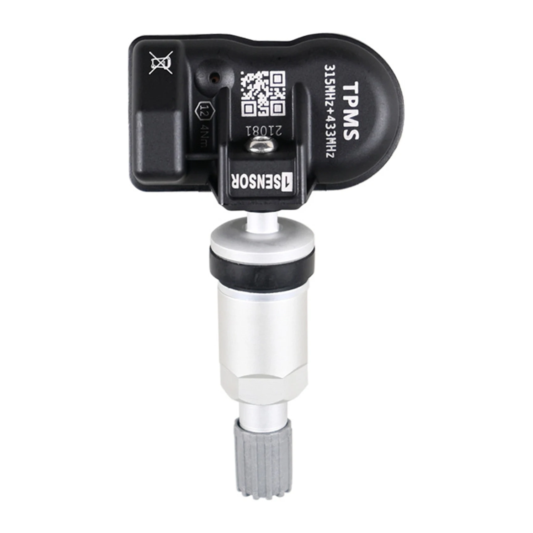4Pcs TPMS Sensor 433MHz 315MHZ Sensor Universal 2 in 1 Tire Programmable TPMS Sensor for Tire Pressure Monitoring System