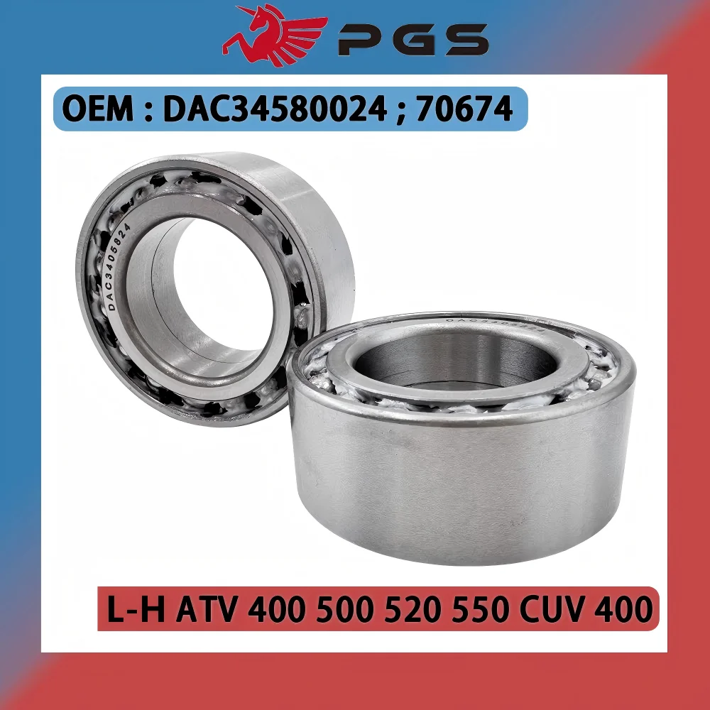 2PCS bearings 34x58x24 DAC3405824 70674 AU0712 For LINHAI ATV Wheel hub 400 500 520 550 linhai 70674