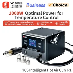 Qianli YCS R1 Hot Air Gun Rework Station Heat Gun 1000W With 4 Nozzles For Phone Components Repair BGA Soldering Station Tool