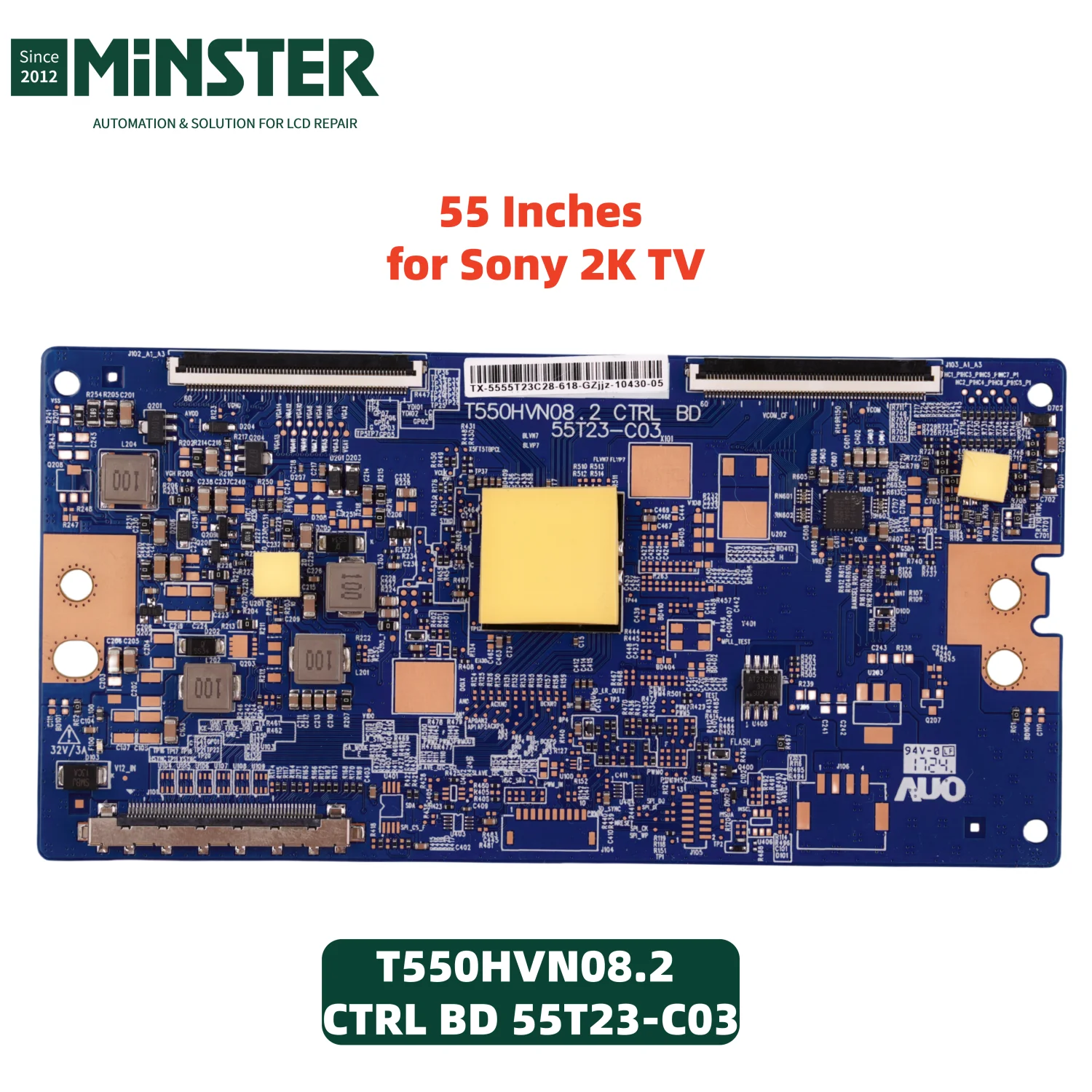 New T550HVN08.2 CTRL BD 55T23-C03 Tcon Board Card for Sony 50 inch 55 inch 43 inch 2K Smart Tv ScreenPanel Repair Logic board