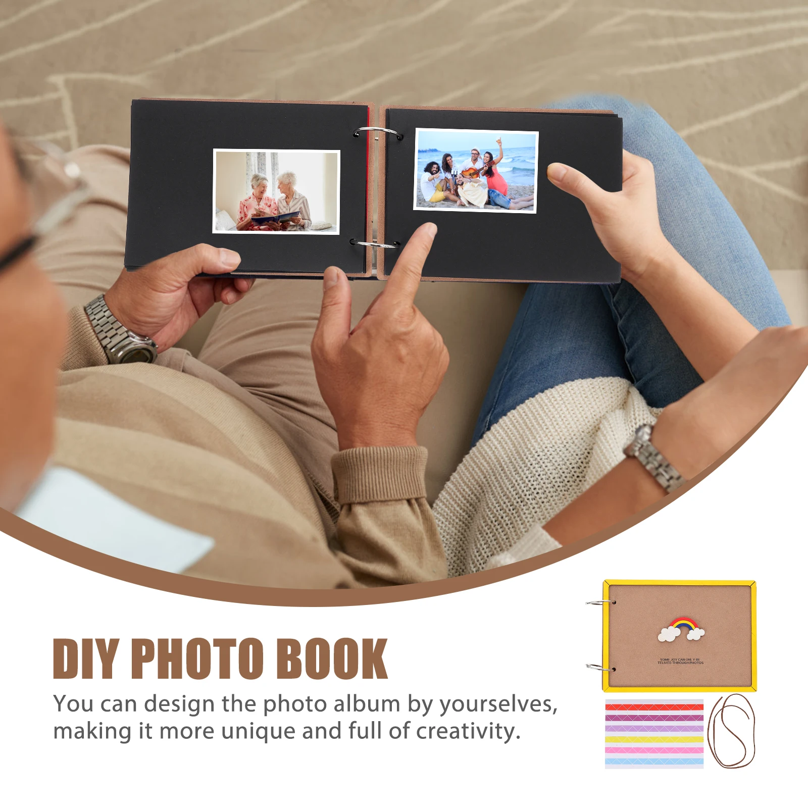 

Creative Diy Scrapbook 1 Set Premium Picture Book For Family Travel Wedding Memories Lightweight Portable Unique Gift
