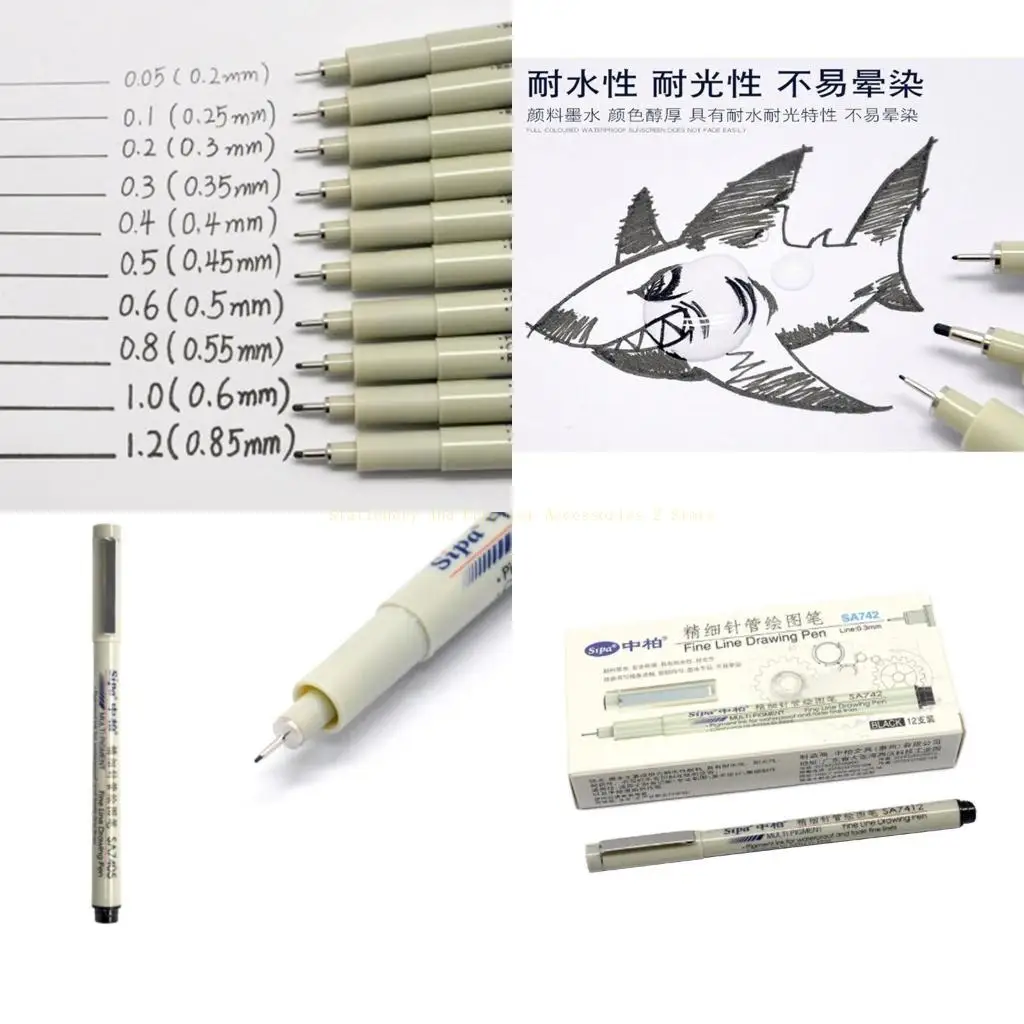

Точная черная иллюстрация ручки рисовать ручки многослойные ручки отлично подходят для художников