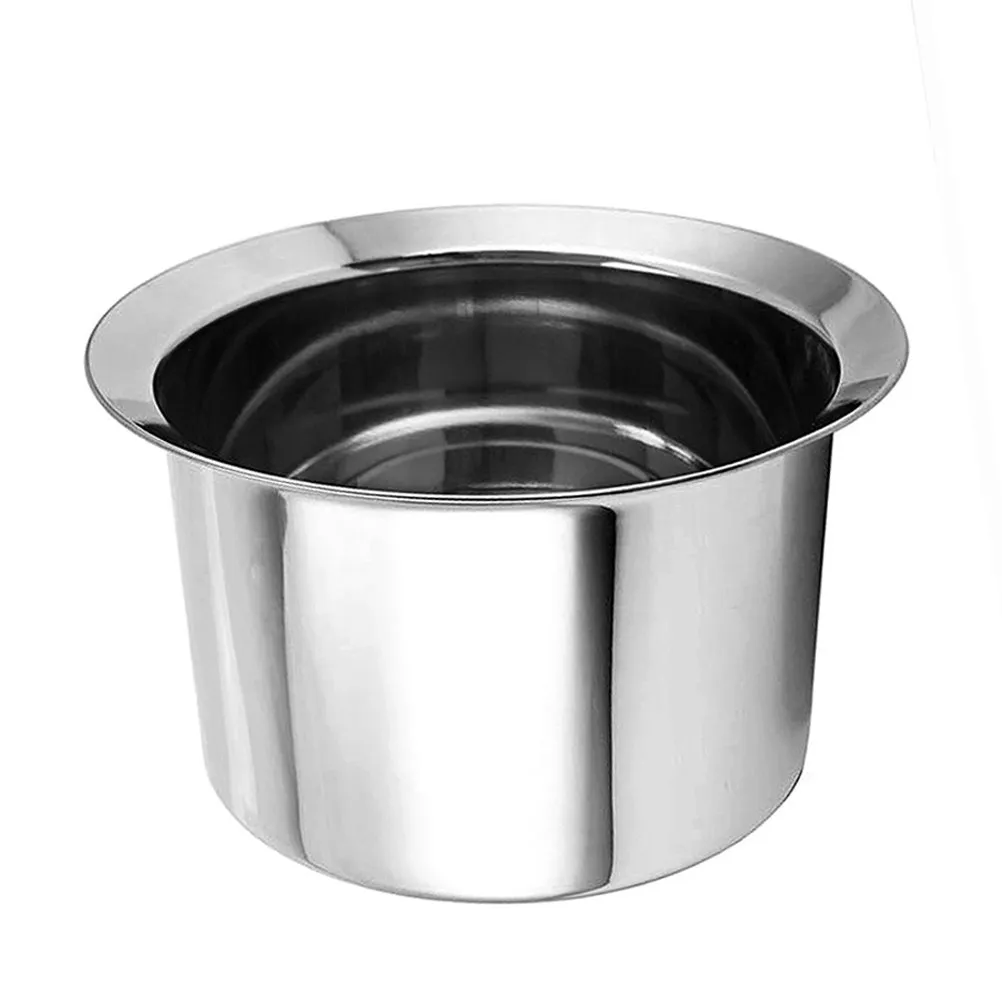 

1pc Stainless Steel Thickened Spittoon Portable Household Cuspidor For Adult Children Bedroom Bathroom Use Durable Chamber Pot