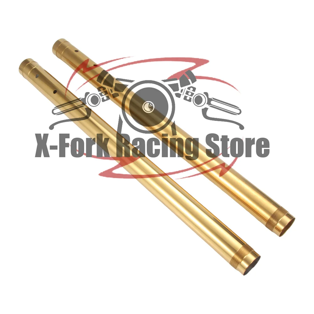 DLC Gold Front Fork Tubes Set Bushings Oil Seals For Yamaha MT09 MT-09 2014-2020 FZ09 2016-2017 XSR900 2016-2020 TRACER 900 2019