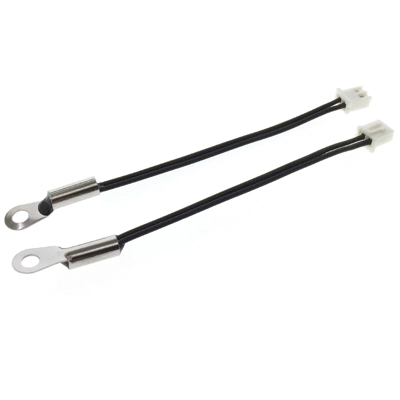 1PCS 10K B3380 Surface Fixed Temperature Probe M4 Pore Diameter 4 MM NTC Thermistor  Sensor Long 7CM XH2.54-2P Plug