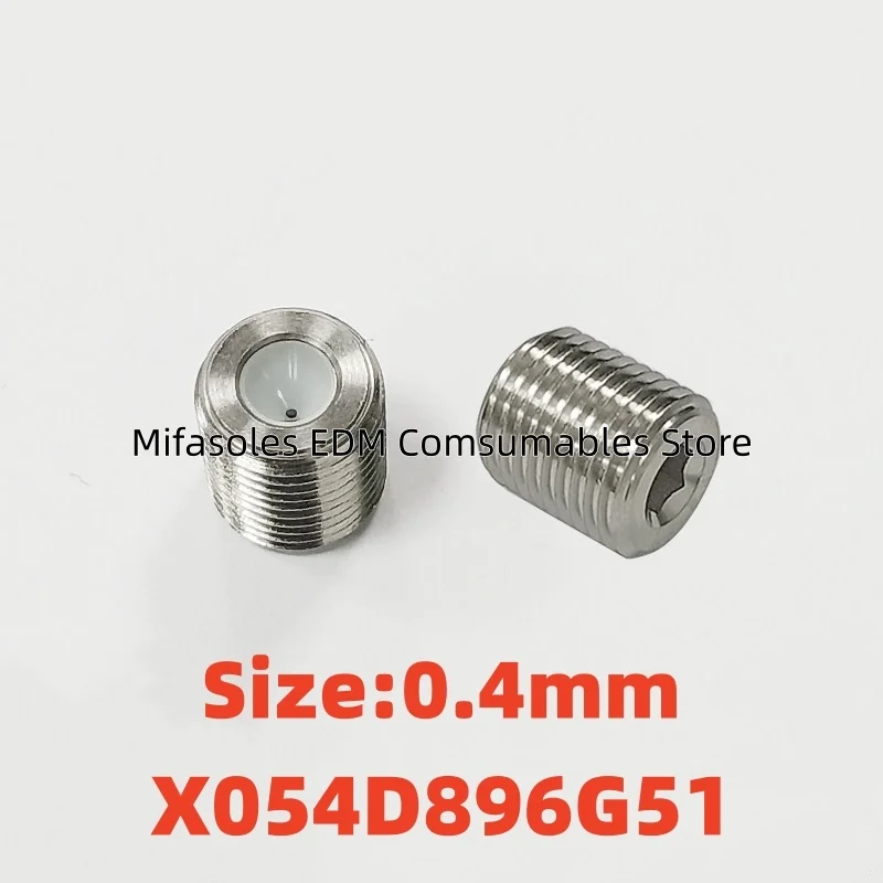EDM M135 Sub Die X054D896G51 Upper Lower Diamond Die Guide Ø0.4mm for Mit -subishi  DWC-CX,FX Wire Cutting Machine Spare parts