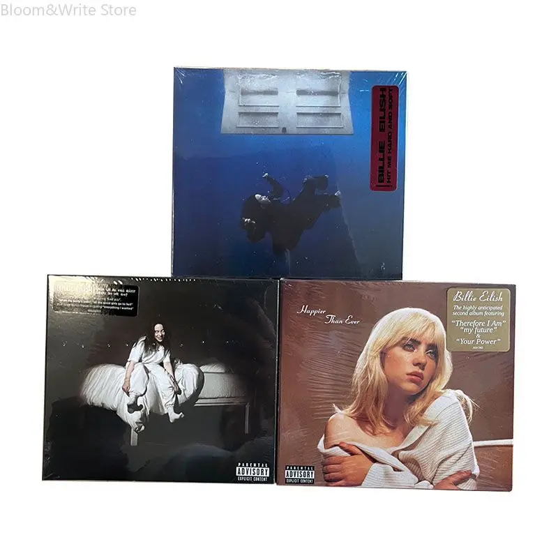 eu-us-pop-3-piece-music-cd-set-dont-smile-at-me-album-ocean-eyes-cassettes-walkman-recorder-car-soundtracks-box-music-gifts