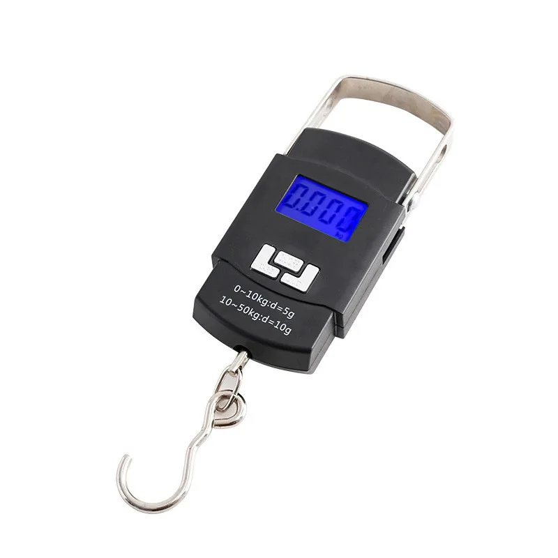 50kg Digital Handheld Luggage Scale Portable Electronic Hanging Hook Scale Mini Spring Scale for Suitcase Postal Weighing