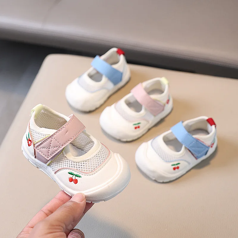 

Fashion Girl Shoe 2025Summer Breathable Baby Shoe Soft Sole Sneaker Anti Slip Kid Shoes Tennis Female Allmatch Girl Sports Shoes