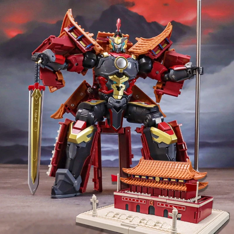 Transformujący się robot Jinyiwei Świątynia Nieba Sala Qinian Model figurki Architektura chińska Zabawka edukacyjna Prezent dla chłopców