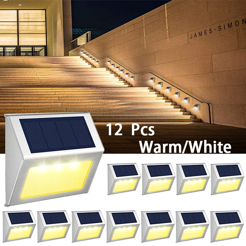 

Outdoor LED Light Solar 3LED Waterproof Courtyard Wall Light Be Used for Door Number/Fence/ Solar Stair Light Decorative Light