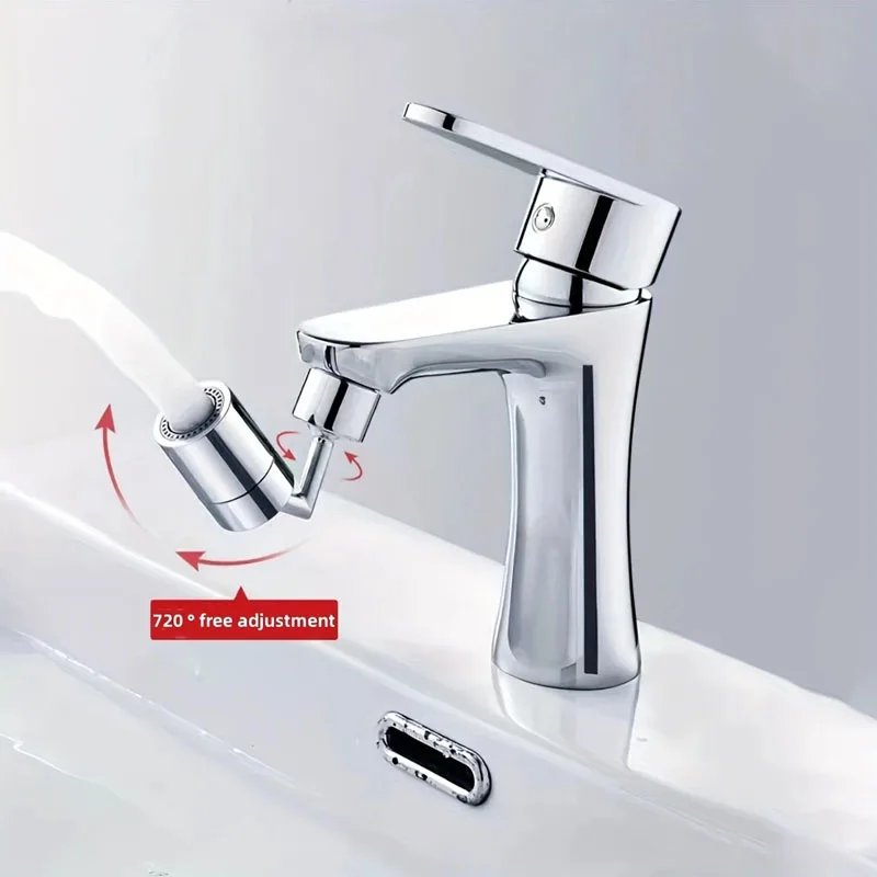 Kitchen Faucet Kitchen Accessories Thread Adapter Splash Proof Faucet Water Tap Nozzle Bathroom 720 ° Rotation Wash Up Fixture