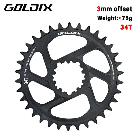 GOLDIX Велосипедная цепная звездочка MTB из алюминия 30-38 зубьев 11/12 скоростей
