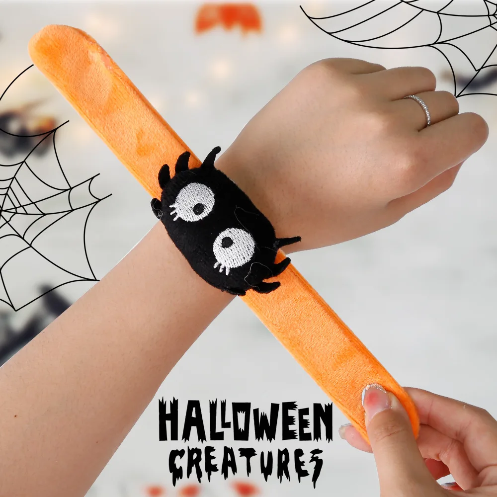 1pc Halloween Decorations Pop Rings Ghost Parties Party Costumes Props Pumpkin Spiders Wristbands