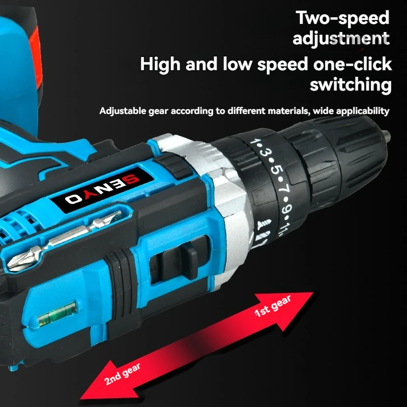 

3 Functions Cordless Impact Drill Mini Electric Hammer Drill Power Tool Screwdriver