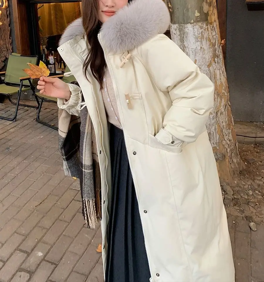 2025 Winter New Style Thick Knee-Length Cotton Coat