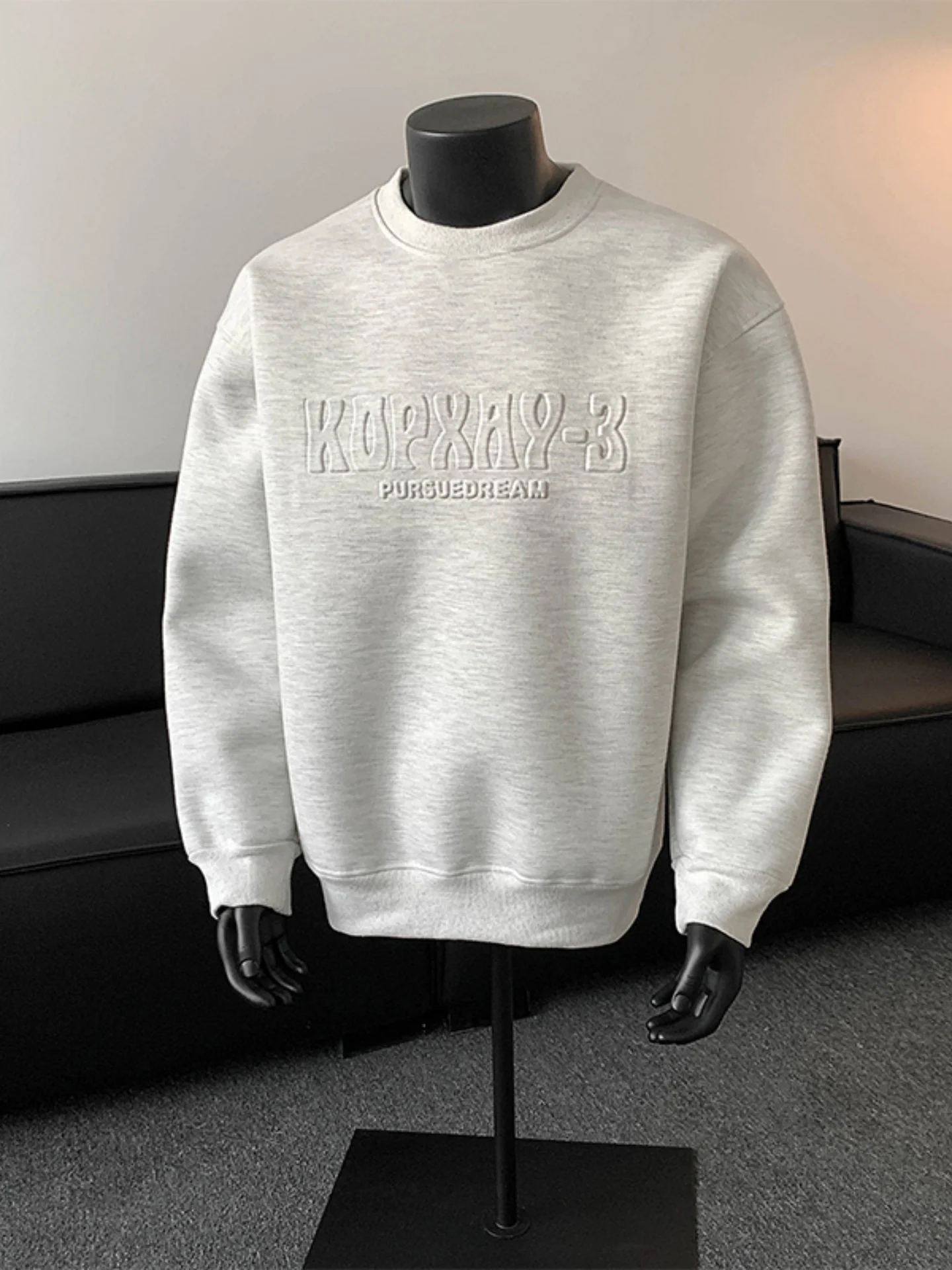 

Мужская толстовка с вышивкой в американском стиле, плотная, с круглым вырезом, весенняя новинка, повседневная спортивная одежда для подростков