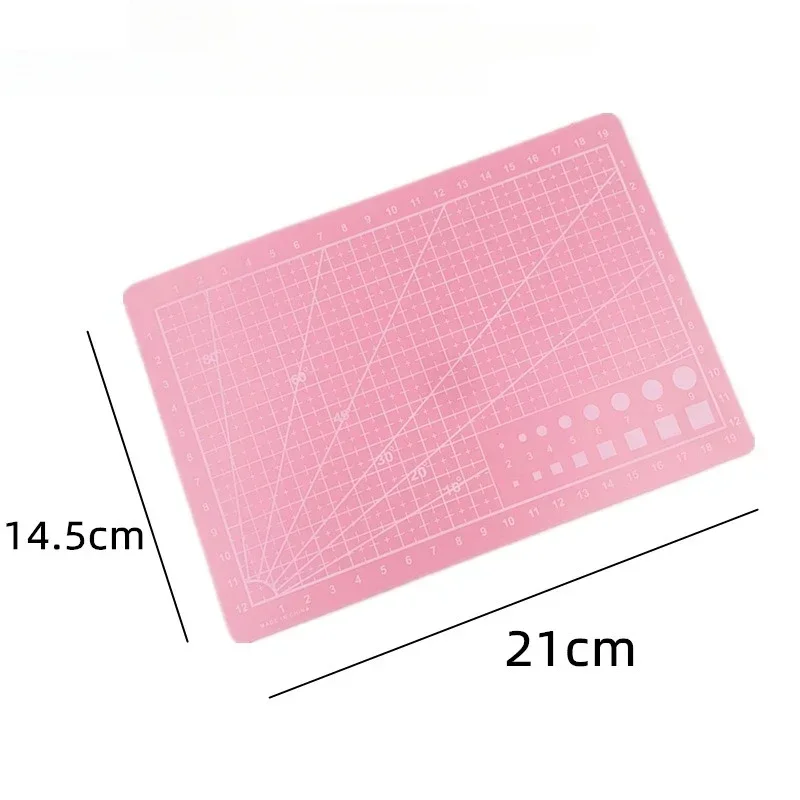 1pcs A5 PVC Cutting Mat Cutting Board Workbench Patchwork Sewing Manual DIY Knife Engraving Leather Single Side Underlay