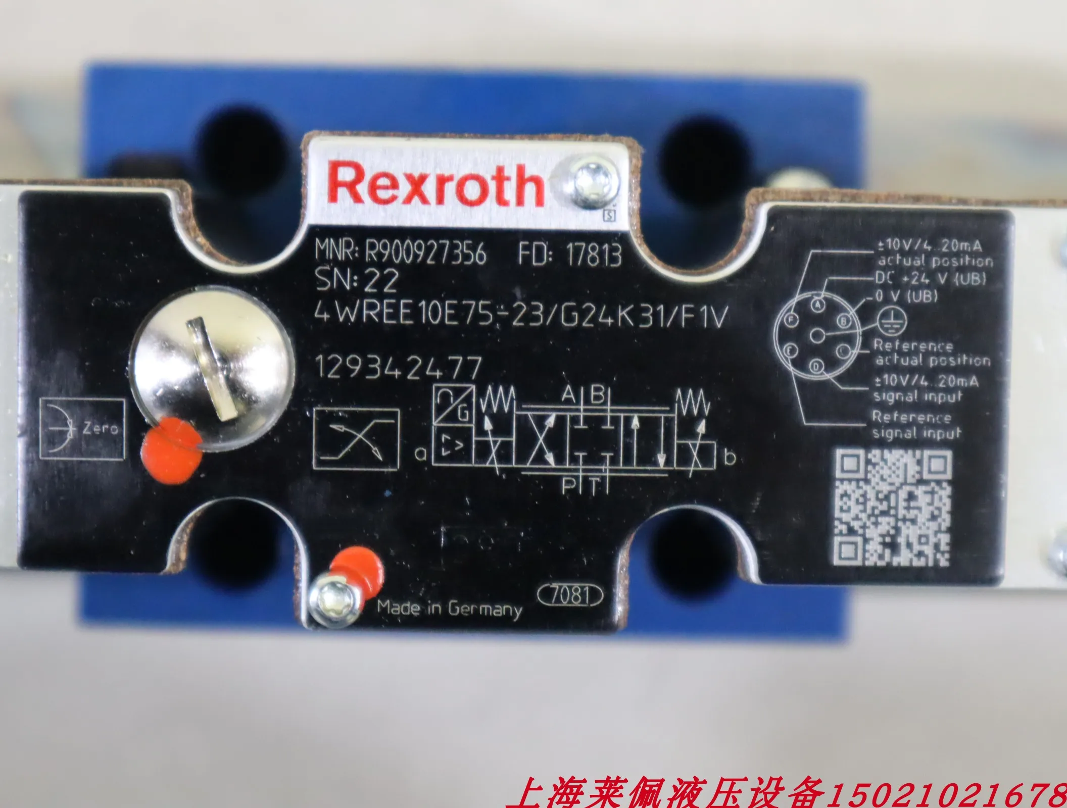 

4WREE10E75-22/G24K31/F1V R900927356 Germany Rexroth REXROTH Proportional Valve