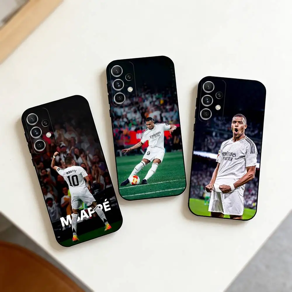 

Football Kylian Mbappe Phone Case For Samsung S25,S24,S21,S22,S23,S30,Ultra,S20,Plus,Fe,Note,10,9,5G Black Cover
