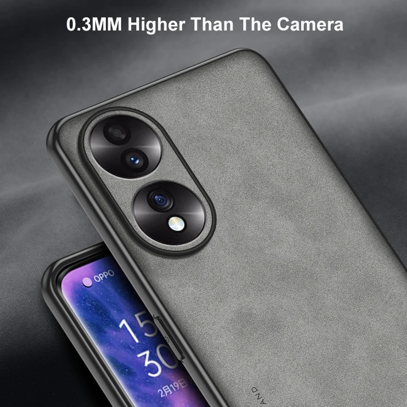 Luxury PU Leather Case For Honor 90 70 50 Back Cover Matte Full Protection TPU Silicone Phone Case For Honor50 Honor70 Honor90