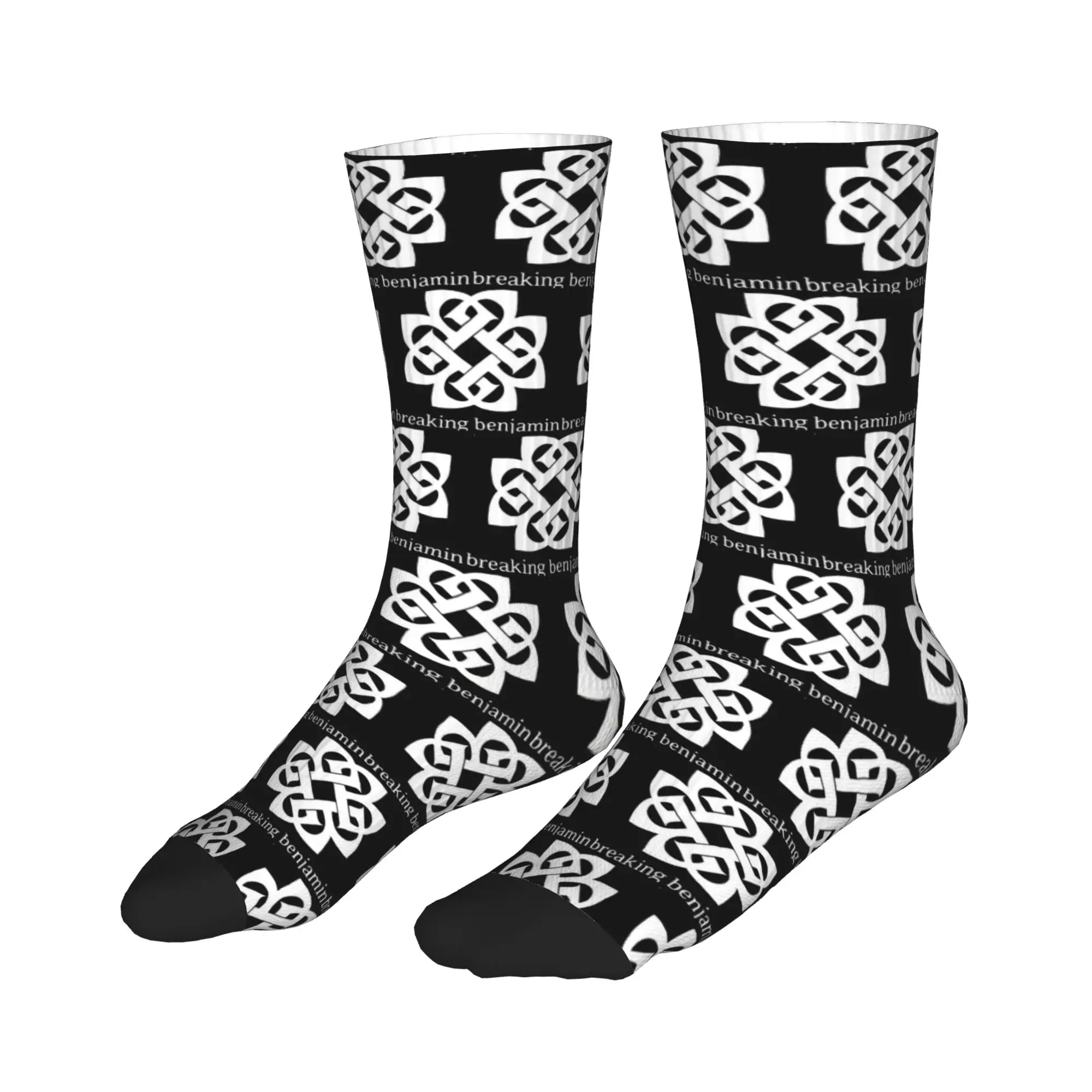 

Носки All Seasons Stockings Art - Breaking Benjamin, спортивные носки премиум-класса, модные носки средней длины для мужчин и женщин, подарок на день рождения