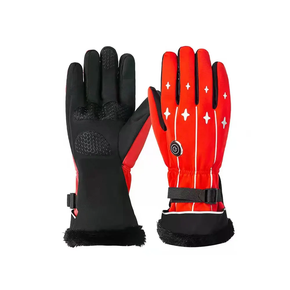 

Термоперчатки для езды на велосипеде, катания на лыжах, электрические перчатки с сенсорным экраном, зарядка, перчатки с холодным подогревом