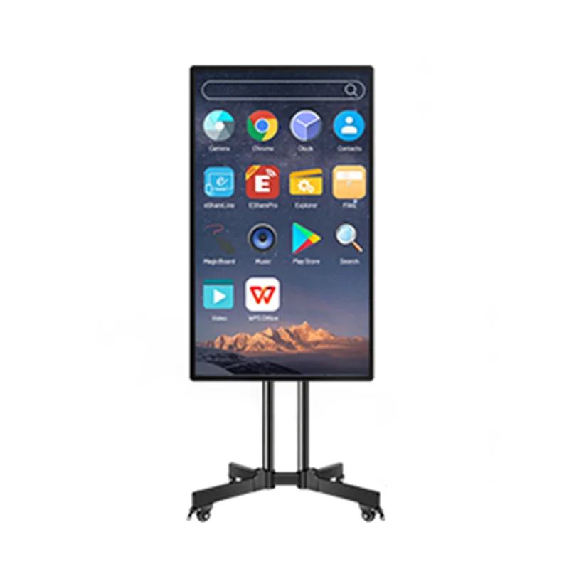 

Electronic Whiteboard Advertising Kiosk Vertical LCD Digital Signage For Live Streaming Display Interactive Media Advertising