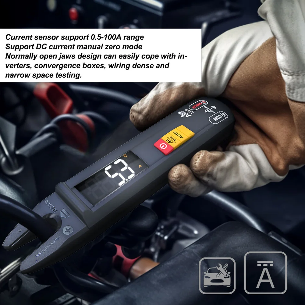 U0 Fork Type Clamp Meter for Direct Current Testing Auto AC DC Voltage Identification and Neutral Live Wire Differentiation