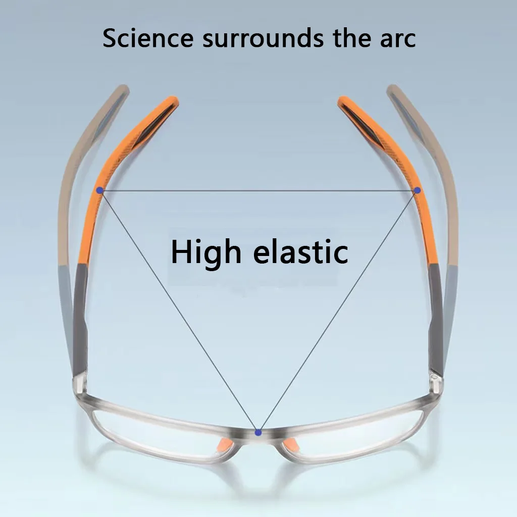 TR90 Sport Lesebrille Ultraleicht Anti-blau Licht Presbyopie Brillen Frauen Männer Weit Anblick Optische Brillen Dioptrien Zu + 4,0 – Detail 3
