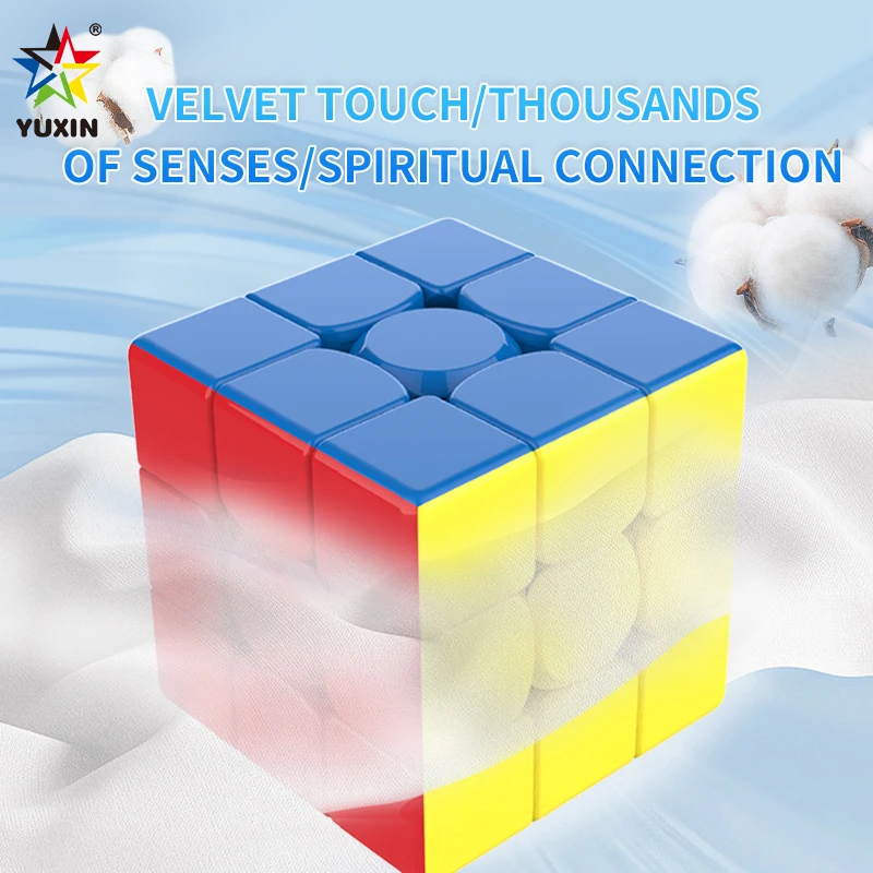 YuXin Little Magic 3X3 V3 Maglev Speeding Cube Professionelles Zappelspielzeug Cubo Magico Puzzle Kinderspielzeug