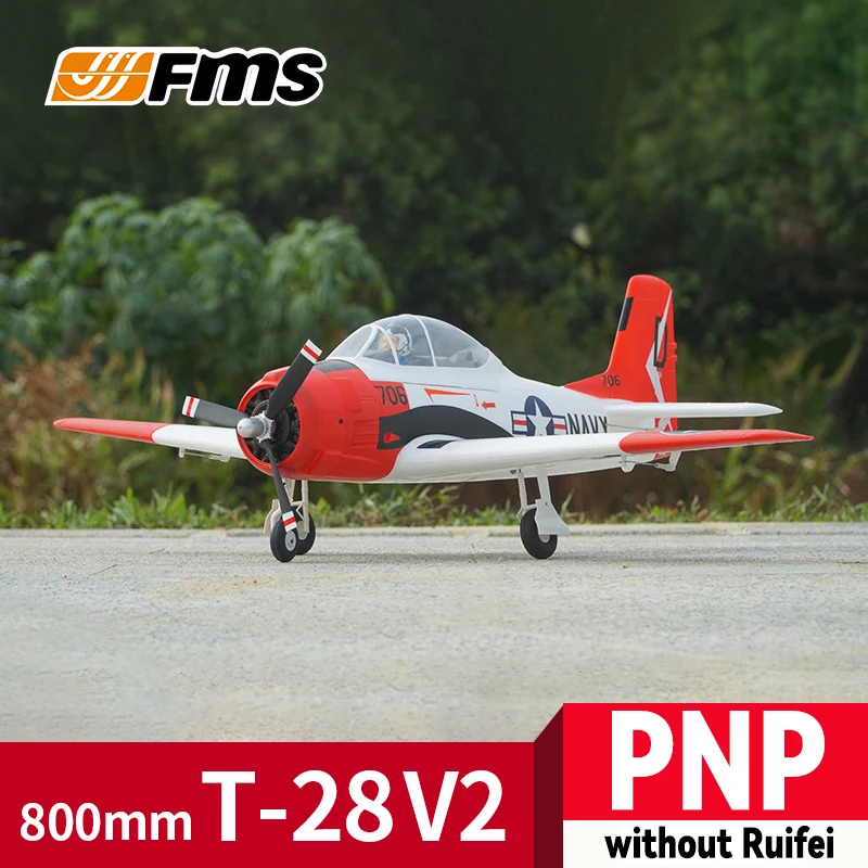 FMS 800mm T-28 RC Trojans World War II realistic aircraft entry-level electronic remote-controlled fixed wing aircraft model toy