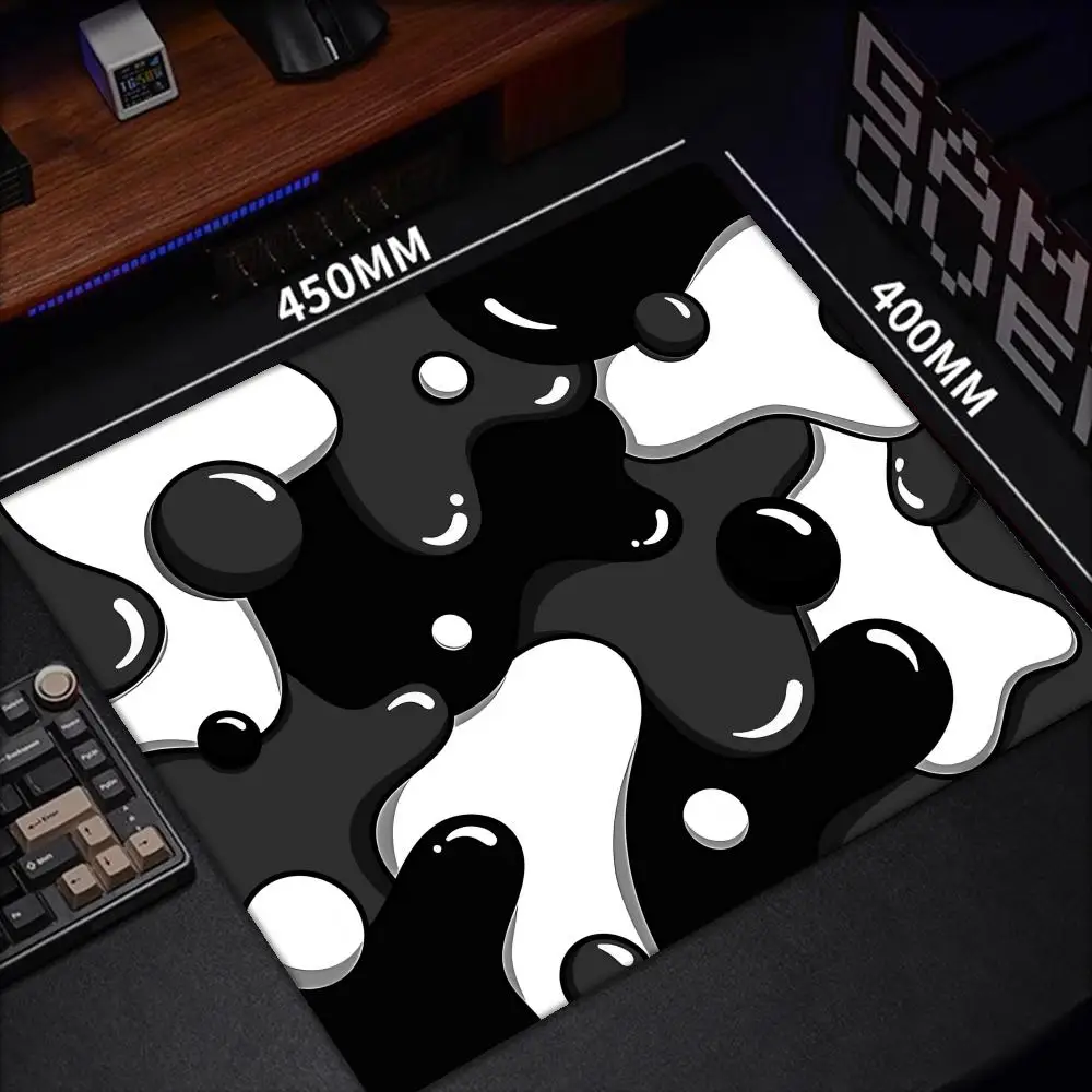 Computer Mouse Pad Strata Liquid Gaming PC Desk Mat Fast Delivery accessory Non-slip soft Small Mousepad 500x500 Black Art Mats