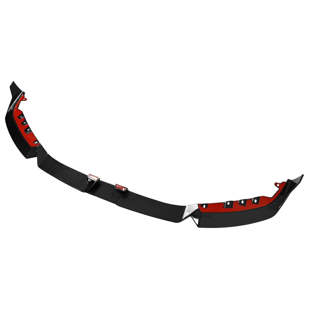 Real Dry Carbon M2 Lip Spoiler Front Bumper Lip Car Exterior Accessories for BMW G87 M2 2022up
