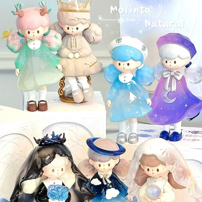 Nowe oryginalne lalki Molinta Natural Series Blind Box Dolls Cartoon Mystery Box Guess Toy Kawaii Fashion Model Dekoracja Prezent noworoczny