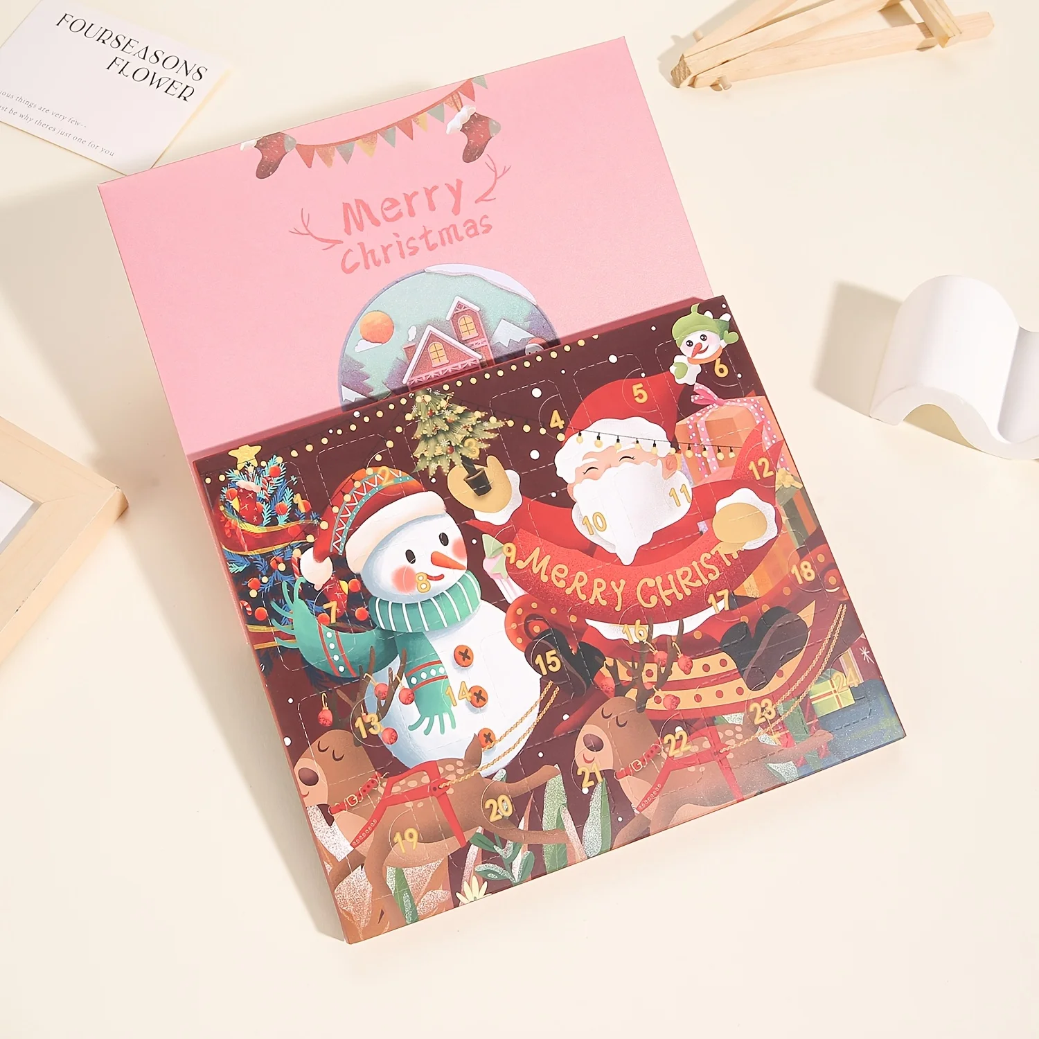 مجموعة صنع المجوهرات المصنوعة من الخرز الأرجواني لعيد الميلاد، مجموعة صناديق هدايا عيد الميلاد العد التنازلي لمدة 24 يومًا، مناسبة جدًا لهدايا عيد الميلاد