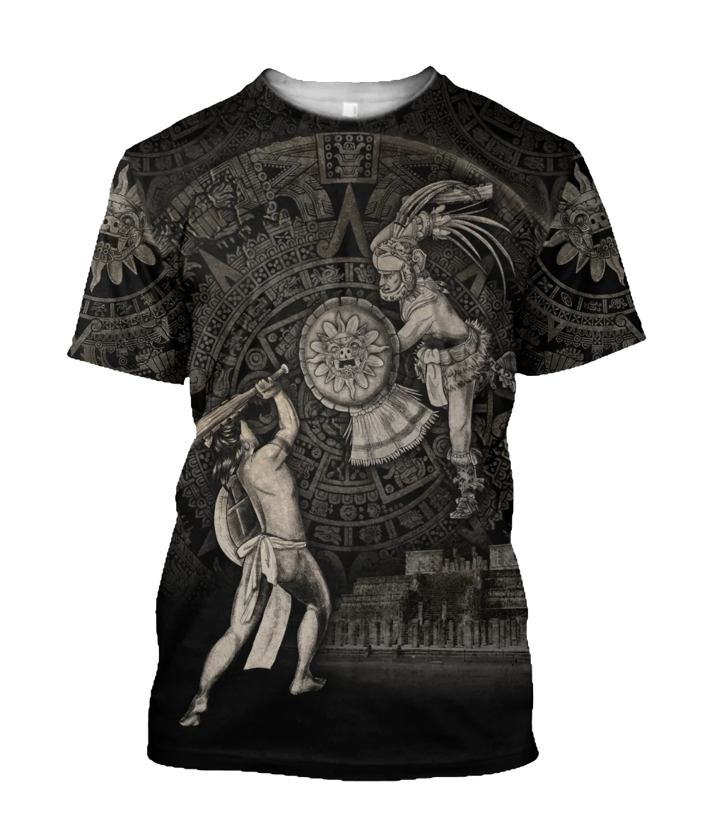 Aztec Maya Quetzalcoatl God 3D Summer T-Shirt Men/Women Rope Casual Street Wear O-Neck Homme Large Harajuku Top