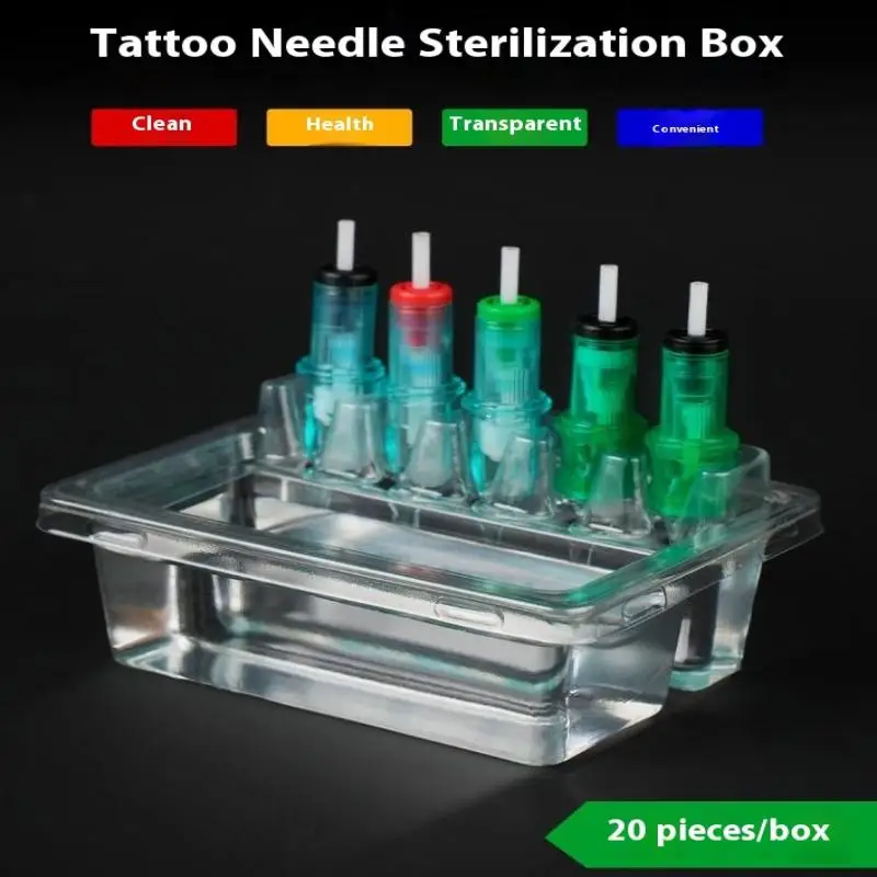 Tattoo Needles Stand Waterproof Ink Cartridge Needle Holder Placement Rack Disposable Washing Cup Clean Double Layer