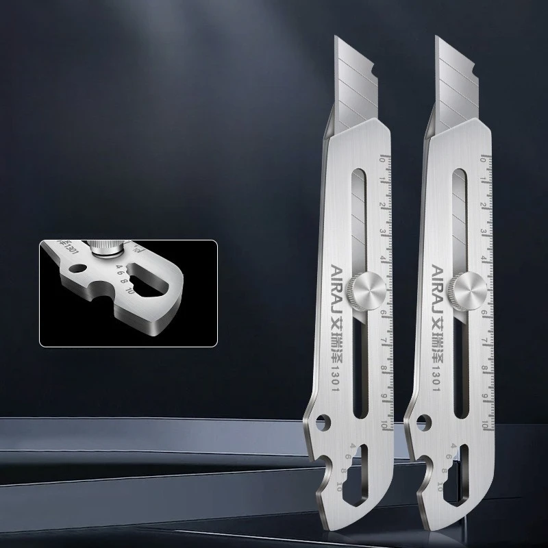 

Нож для резки бумаги из нержавеющей стали, утолщенный, водонепроницаемый, для дома, большой нож для обоев, нож для распаковки, нож для вскрытия посылок